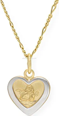 Produktbild von JuwelmaLux Herz Schutzengel Anhänger 333 Gold- und Weißgold JL14-02-0006