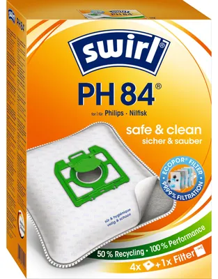 Produktbild von Swirl PH 84, Orange, Weiß, Philips, Nilfisk, Karstadt, 4 Stück(e), 1 Stück(e)