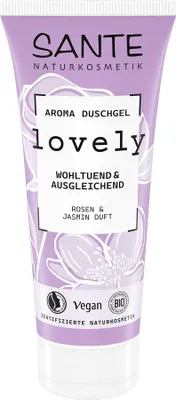 ŻEL POD PRYSZNIC LOVELY RÓŻA I JAŚMIN ECO 200 ml - SANTE
