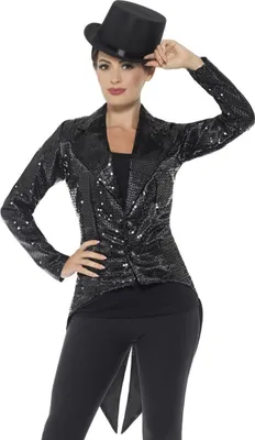 Immagine prodotto di Smiffys - Frac da donna - Costume SM967 (L) (Nero)