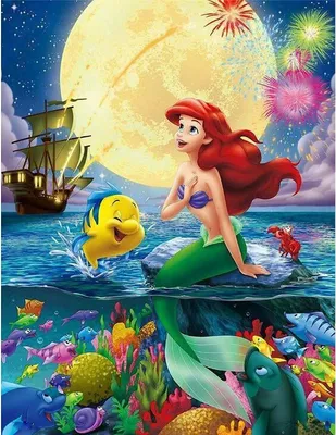 Produktbild von Diamentmosai̇k: Meermadchen Im Meer, Kreatives Design, 30X40 Cm