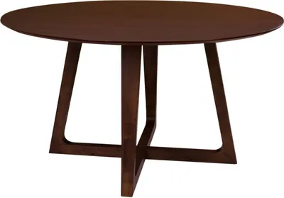 Image de Hello Table de salle à manger Ø137 cm dans un finition noyer.