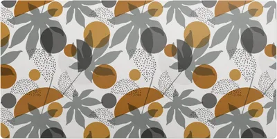 Produktbild von Geometrische Blätter– Schreibtischunterlage – Schreibtisch Tischunterlage – 100x50 cm – Unterlage Groß Schreibtischmatte