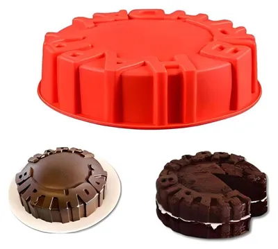 Produktbild von Silikon Kuchenform für Geburtstagsfeiern & Desserts, Antihaft, -40°C bis 236°C