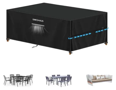 Produktbild von Abdeckung für Gartenmöbel Wasserdicht 420D Oxford 200x80x75cm Schwarz