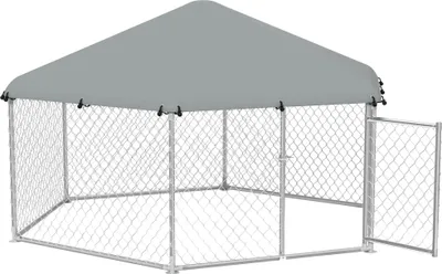 Produktbild von LARS360 großer Hühnerstall 2.8x2.5x1.65m sechseckig – wetterfestes Freilaufgehege mit verzinktem Metallrahmen & verschließbarer Tür für Hühner, Enten, Gänse
