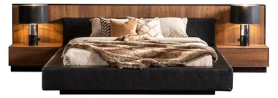 Produktbild von Luxus Hotel Schlafzimmer Set Kommode Kleiderschrank Nachttisch Bett 6tlg.