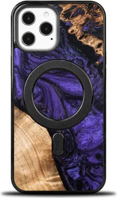 Immagine prodotto di Custodia in legno per iPhone 12 Pro Max, Bewood Unique Violet per MagSafe