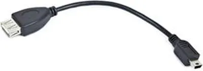 Obrázek produktu pro Gembird USB mini/USB 0.15m, 0,15 m, Mini-USB B, USB A, USB 2.0, Samec/samice, Černá