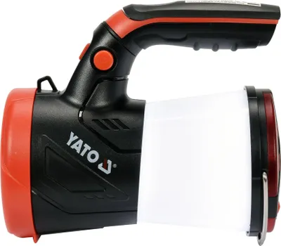 Produktbild von Yato YT-08579, Taschenlampe, Schwarz, Rot, Weiß, Acrylnitril-Butadien-Styrol (ABS), Polyvinylchlorid (PVC), Thermoplastischer Gummi (TPR), Tasten, Ladend, IP54