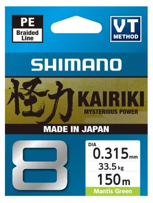 Produktbild von Shimano Kairiki 8 150m Mantis Green 0,315mm/33,5kg