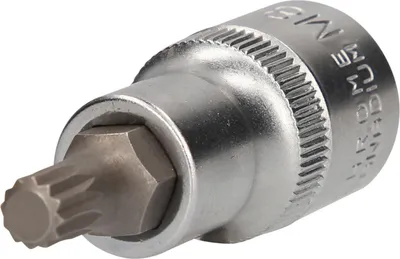 Produktbild von Brilliant Tools 1/2" Vielzahn-Bit-Stecknuss, 55 mm lang
