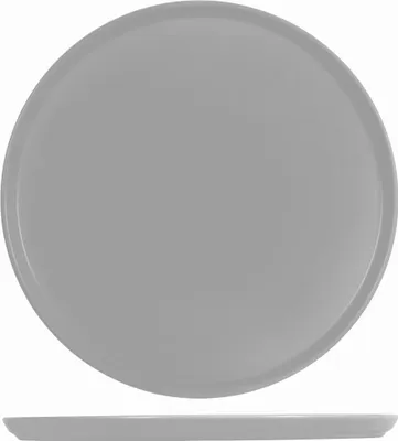 Obrázok produktu pre H&H 6637933 Pizzateller, Steingut, grau, 33 cm