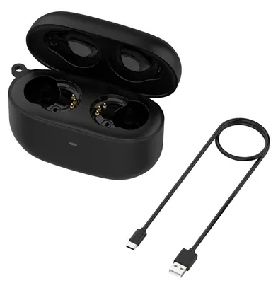 Immagine prodotto di Custodia di ricarica compatibile con gli auricolari wireless LinkBuds S con cancellazione del rumore, caricatore di ricambio con cavo USB-C, 590 mAh, nero