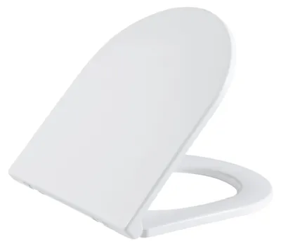 Obrázek produktu pro CERANO - WC sedátko se zpomalovacím mechanismem Seggio - slim/UF - bílá lesklá - 36x4,2x43 cm