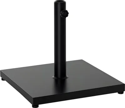 Produktbild von Sonnenschirmständer,Schirmhalter,RegenschirmBase,fürØ35mm,Ø38mm,Ø48mm,Metall,Schwarz,45x45x39cm