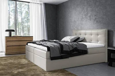 Produktbild von Boxspringbett Schlafzimmerbett VIDE 180x200cm Kunstleder Madryt inkl. Bettkasten