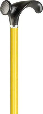 Produktbild von Ossenberg Gehstock Gelb | Rechts | Verstellbar 75-95cm | Softgriff | Carbonoptik