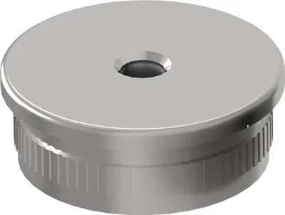 Produktbild von SELLON24 Edelstahl V2A Endkappen Rohrstopfen 42,4 x 2,0 mm Abschlussdeckel Verschluss Stopfen Geländer 5736 mit M8 Gewinde flach
