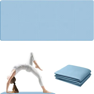 Produktbild von Antirutsch-Gymnastikmatte für Fitness und Pilates - Extra Dicke Sportmatte für Maximalen Komfort