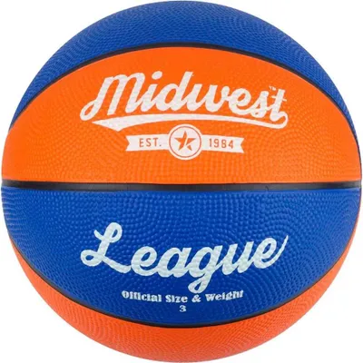 Zdjęcie produktu dla Midwest League Basketball niebieski/pomarańczowy rozmiar 7