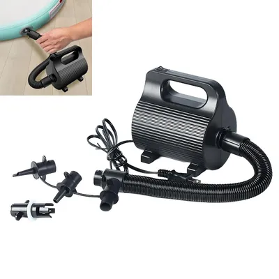 Produktbild von Elektrische Luftpumpe 600W Aufblasgerät 4 Düsen Luftmatratze Pool Schlauchboot 13,3×17cm kompakt für Camping Outdoor