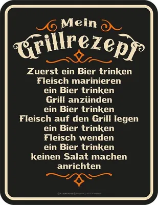 Zdjęcie produktu dla Tabliczka dekoracyjna bez ramki dla miłośników grillowania: Mój przepis na grilla
