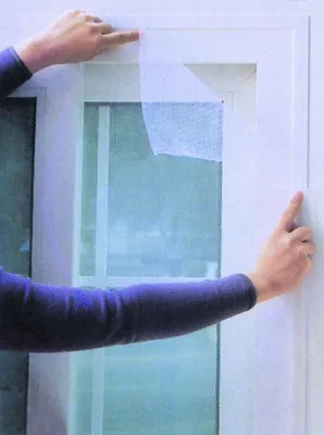 Produktbild von Fliegengitter für Fenster 100 x 100 cm weiß oder schwarz Insektenschutz Insektennetz