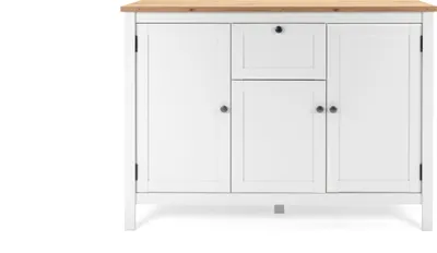 Produktbild von finori Bergen 57 Sideboard, weiß / Nachbildung Artisan Oak Maß: B x H x T ca. 120 x 90 x 40 cm