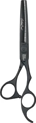 Produktbild von Olivia Garden Silk Cut Matt Black Effilierschere