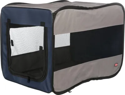 Produktbild von TRIXIE Hundebox Twister - blau/grau - 45 × 45 × 64 cm