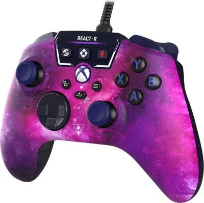 Produktbild von Turtle Beach REACT-R Controller Nebula – Xbox Series X|S, Xbox One und PC, Gamepad, PC, Xbox One, Xbox Series S, Xbox Series X, D-Pad, Menü-Taste, Schaltfläche Teilen, View button, Analog / Digital, Kabelgebunden, USB
