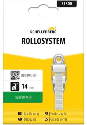 Zdjęcie produktu dla Prowadnica taśmy Schellenberg Standard Mini okrągła biała