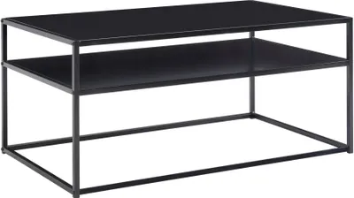 Produktbild von Wohnling couchtisch 100x60x45 cm metall wohnzimmertisch sofatisch tisch stauraum | Wohnling