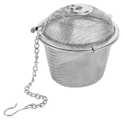 Thee-Ei aus Edelstahl 6,5 cm, sicherer Verschluss, für losen Tee