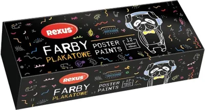 Obrázek produktu pro Plakatové barvy 20 ml, 12 barev – Beniamin