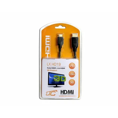 Obrázok produktu pre Kábel HDMI-MINI HDMI 1,5m LXHD19