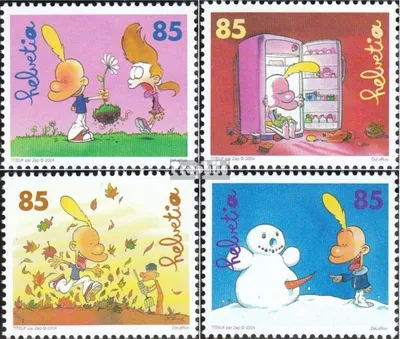 Produktbild von Briefmarken Schweiz 2004 Mi 1869-1872 (kompl.Ausg.) gestempelt Comicfigur