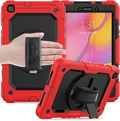 Obrázek produktu pro Pouzdro s otočným stojánkem pro Samsung Galaxy Tab A 8.0 2019 Red