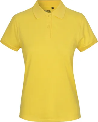 Produktbild von Neutral O22980 | Damen Classic Polo / 100% Fairtrade-Baumwolle - Farbe: Yellow - Größe: L