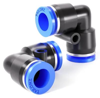 Winkelsteckverbinder 8 mm, Push-to-Connect, 10 Stück