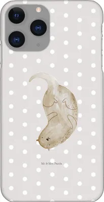 Produktbild von Mr. & Mrs. Panda Iphone 11 Pro Handyhülle Otter Kopfüber - Grau Pastell - Geschenk, Seeotter See, Handy Case, Süß, Niedlich, Premium Kunststoff