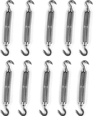 Produktbild von Edelstahl V4A Schäkel, Spannschrauben, Karabinerhaken/ Spannschraube M6 10 Stück