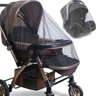 Productafbeelding van Muskietennet voor kinderwagens - Duurzame klamboe voor optimale insectenbescherming