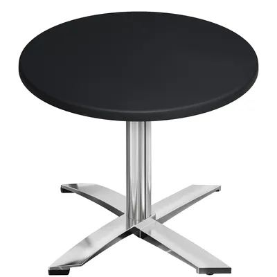 Produktbild von WTG | Bistro Außen Tisch | Ø:H 70 x 75,5 cm | Schwarz / Aluminium | Rund | Bistro Tisch Gastro Tisch