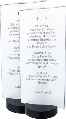Produktbild von Tischaufsteller, 2er Set Menü