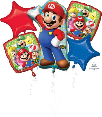 Produktbild von Super Mario Bros. Folienballon-Set
