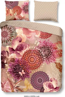 Produktbild von HIP Bettbezug "Mandalas und Blumen" - multi - (200x200/220 cm) - Baumwolle Satin