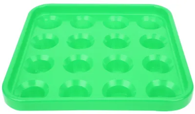 Obrázek produktu pro 16-kuličkový držák na kulečníkové koule, podnos, kulečníkové příslušenství, zelený