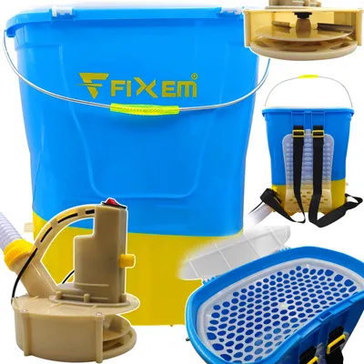 Image de Semoir-épandeur d'engrais à graines, alimenté par batterie, modèle FD-007